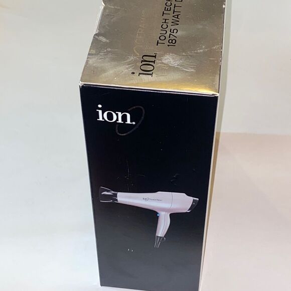 Ion Ceramic Tourmaline Touch Tech 1875 Watt Hair Dryer New